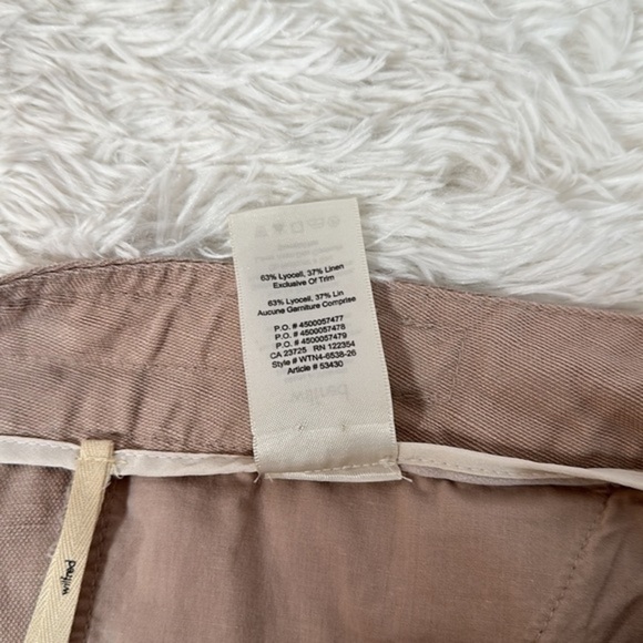 Wilfred with Linen Beige/Tan Mini Shorts with Front Tie - Picture 8 of 9